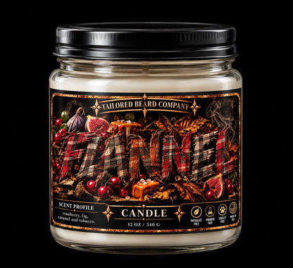 Flannel 12 oz soy candle