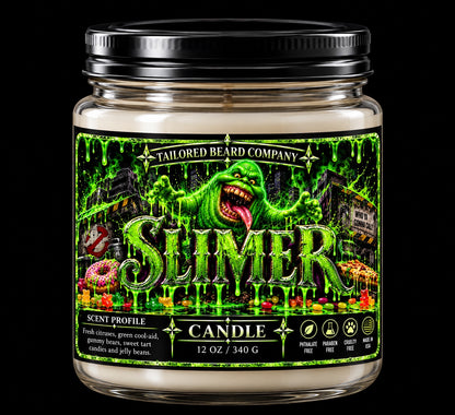 Slimer 12 oz soy candle